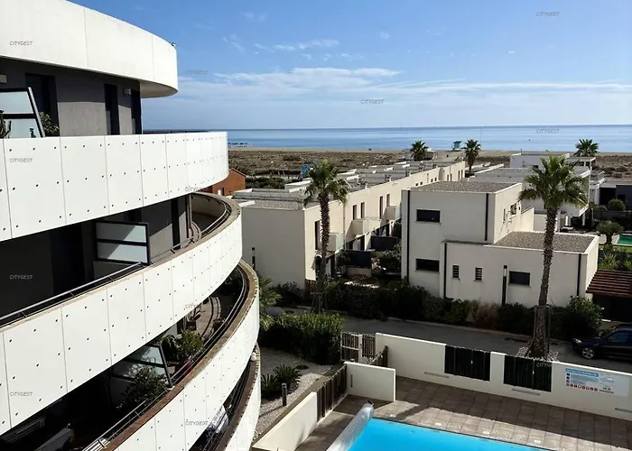 شقة Superbe T3 - 6 Personnes - 100 M De La - Piscine- 6odys405c Le Barcarès